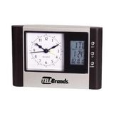 Custom Desk Clock with Analog/ Digital Display & Thermometer