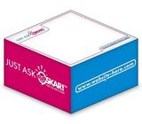 Custom Ad Cubes Memo Note Pad W/ 2 Colors & 2 Sides (3.875