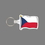 Key Ring & Punch Tag W/ Tab - Full Color Flag of Czech Republic, Price/piece