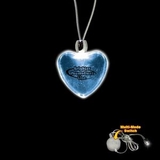 Custom Blue Heart Light Up Pendants