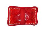 Custom Cloth Rectangular Red Hot/ Cold Pack with Gel Beads, 5 3/4