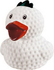 Custom Rubber "Birdie" Golf Ball Duck Toy