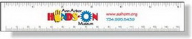 Custom Stock Magnetic Ruler (1"x6.25"), Digital Full Color, White Vinyl Topcoat