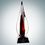 Custom Art Glass Black Contemporary Award w/Black Crystal Base, 16 7/8" H x 5" W x 5" D, Price/piece