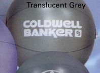Custom Translucent Gray Beachballs / 12"