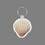 Key Ring & Full Color Punch Tag - Scallop Seashell, Price/piece