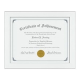 Custom Hardock Certificate Frame - White/Silver 81/4