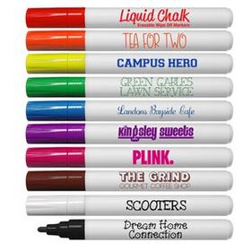 Custom Liquid Chalk Erasable Wipe Off Markers, 5 1/2" L