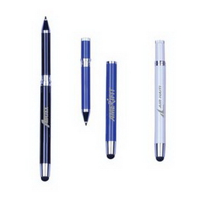 Custom Stylus Ballpoint Pen, The Seager Stylus & Pen, 5.5" L x 3/8" W