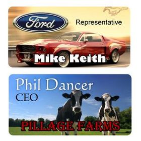 Custom Name Tags And Badges, 3" L X 1.5" W