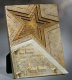 Custom Medium Resounding Star Plaque Award