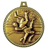Custom Stock Medal w/ Rope Edge (Wrestling) 2 1/4