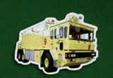 Custom Fire Truck #3 Magnet - 5.1-7 Sq. In. (30MM Thick)