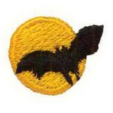 Custom Holiday Embroidered Applique - Bat