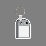 Key Ring & Punch Tag - Tall Arched Gravestone