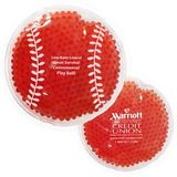 Custom Red Baseball Hot/ Cold Pack with Gel Beads, 4