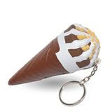 Ice Cream Cone Keychain Stress Reliever Toy