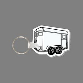 Key Ring & Punch Tag - Horse Trailer