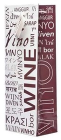 Custom The Everyday Wine Bottle Gift Bag Collection (Wine in Many Languages), 4 7/8" W x 14 3/16" H