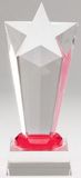 Custom Star Red Glimmer Crystal Tower Trophy Award - 8
