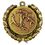 Custom Stock Track & Field Female #1 Medal w/ Wreath Edge (1 1/2" ), Price/piece