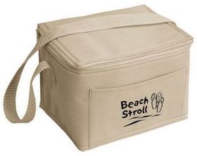 Custom The Non-Woven 6-Pack Insulated Cooler, 8" W X 6" H X 6" D