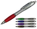 AAKRON Custom Silhouette Satin Grip Pen with Silver Barrel (Spot Printed)