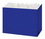 Custom Navy Blue Large Basket Box, 10 1/4" L x 6" W x 7 1/2" H, Price/piece