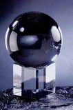 Custom Crystal Gazing Ball With Cubed Base (1-1/2