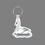 Custom Key Ring & Punch Tag - Swan (Left Side) Tag W/ Tab, Price/piece