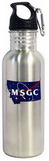 Custom 27 Oz. Wide Mouth Stainless Steel Water Bottle with Carabiner, BPA free