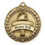 Custom 2 3/4'' Honor Roll Wreath Award Medallion