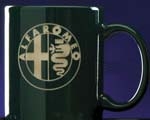 Custom 11.5 Oz. Green Stacking C Handle Ceramic Mug