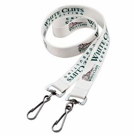 Custom Double Ended Polyester Lanyards 1" (25Mm)