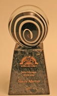 Custom Glass Quality Control Award (7.5")