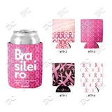 Custom Ribbon Design Sublimated Collapsible Can Cooler, 4