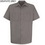 Custom Graphite Gray Men's Short Sleeve Uniform Shirt, Price/piece