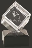 Custom Crystal Cube Award M, 4 1/2
