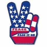Custom MG11030 - Peace Sign Magnetic Car Signs