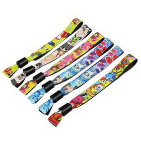 Custom Fabric Wristbands, 6" L x 1 1/4" W