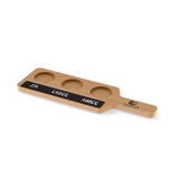 Custom Beer Flight Sampler Paddle with Chalkboard - 3 Pocket, 14.25
