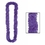 Custom Soft Twist Solid Purple Poly Leis, 1 1/2" W x 36" L, Price/piece
