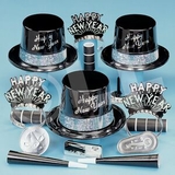 Blank Silver Fantasy Happy New Year Party Kit For 50