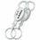 Custom Oval Shape Pull Apart Valet Metal Key Holder, Price/piece