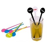 Custom Round Top Swizzle Drink Stick / Customs Mixing Stirrers, 1 3/8