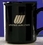 Custom 10 Oz. Black Flared Lip Ceramic Mug w/ Era Shaped Handle, Price/piece