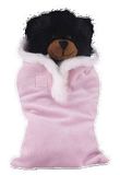 Custom Soft Plush Black Bear in Baby Sleeping bag 8