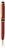 Custom Flat TopBallpoint Pen w/ Red Marble Barrel & Gold Trim, Price/piece