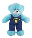 Custom Soft Plush Blue Bear in Denim Overall 12