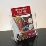 Custom Single Pocket Clear Acrylic Literature Holder - Countertop